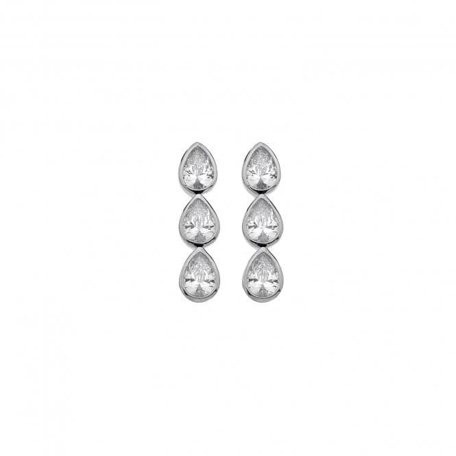 Acqua D'Amore Triple Sterling Silver Earrings EE039EmozioniEE039