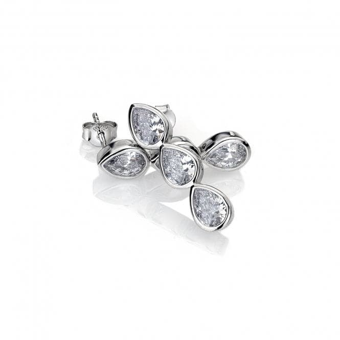 Acqua D'Amore Triple Sterling Silver Earrings EE039EmozioniEE039