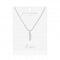Adeline Silver Pave Bar 46cm + 5cm Extender Necklace 4451Joma Jewellery4451