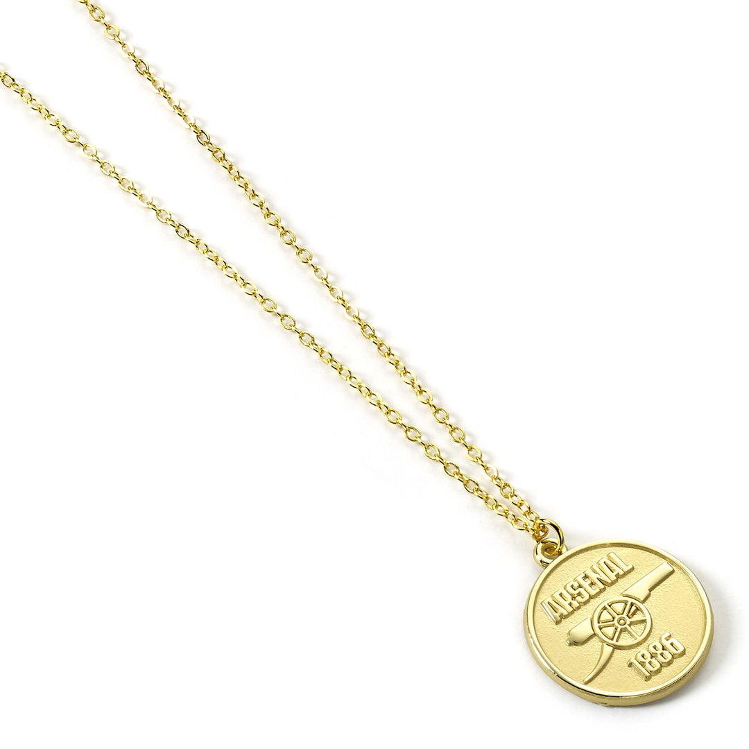 Arsenal Football Club Gold Finish Crest Necklace AFCN0001