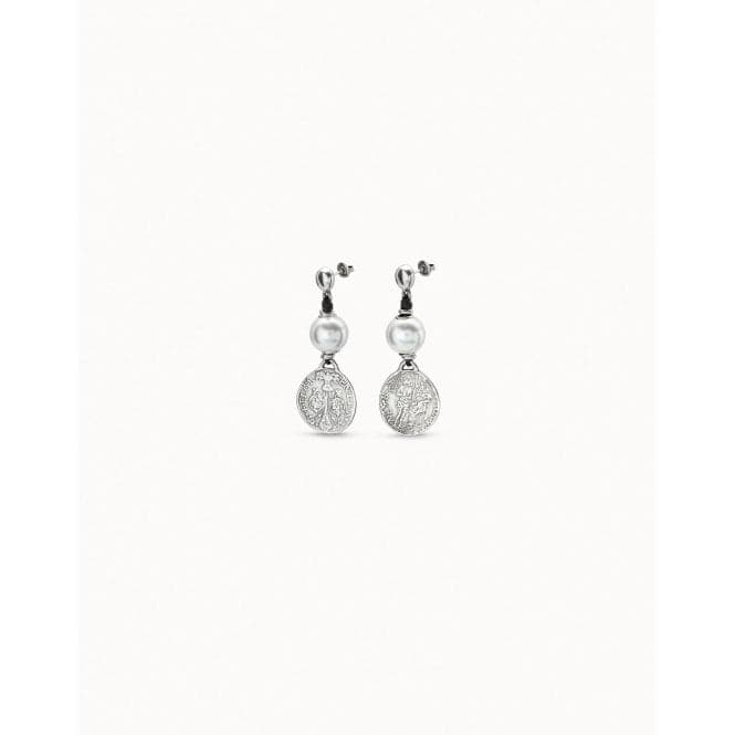 Alexandria White Pearl Shell EarringsUNOde50PEN0247PL