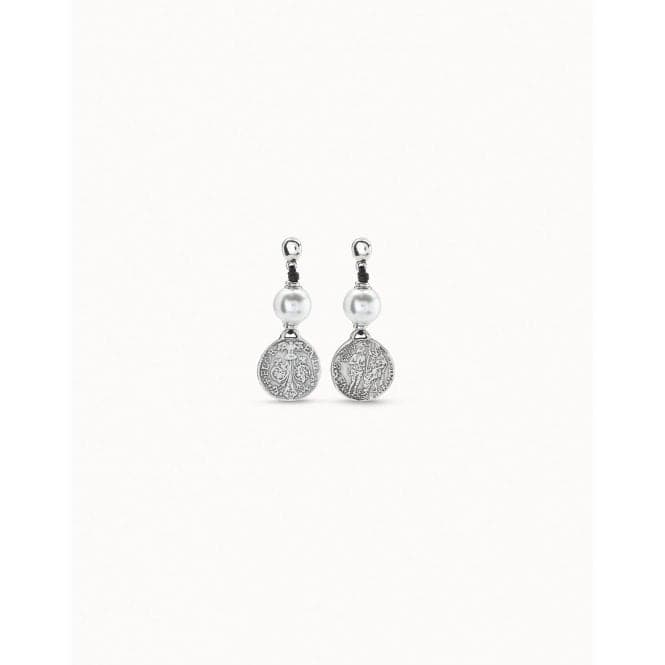 Alexandria White Pearl Shell EarringsUNOde50PEN0247PL