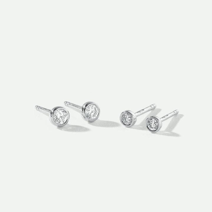 Alexis | 9ct White Gold 0.10ct tw Lab Grown Diamond EarringsCreated BrillianceBA0071835