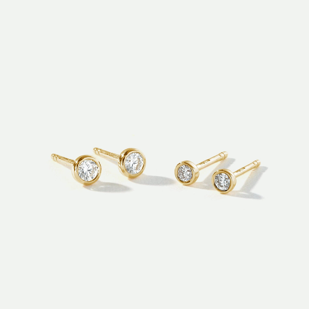 Alexis | 9ct Yellow Gold 0.10ct tw Lab Grown Diamond EarringsCreated BrillianceBA0071836