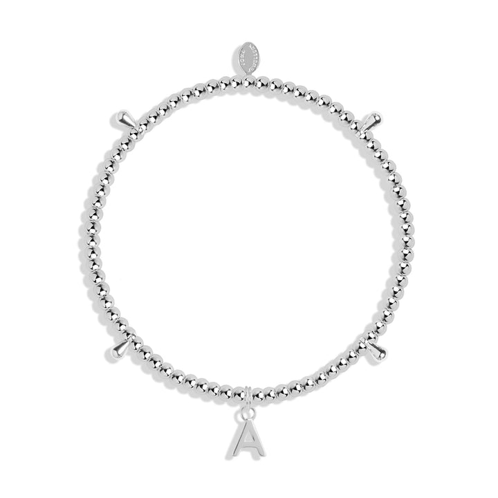 Alphabet A Little A Silver Plated Bracelet 7742Joma Jewellery7742