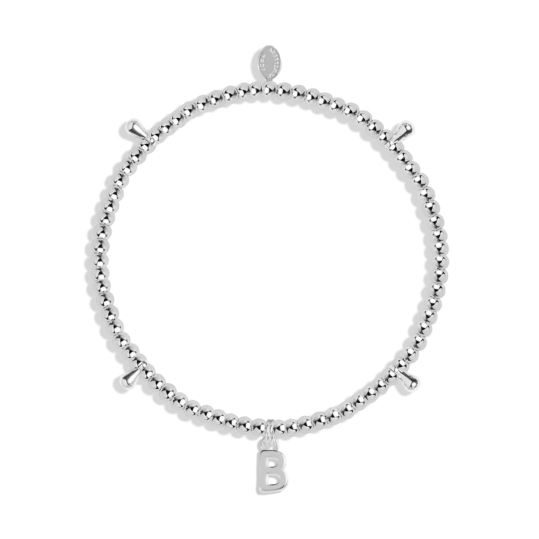 Alphabet A Little B Silver Plated Bracelet 7743Joma Jewellery7743