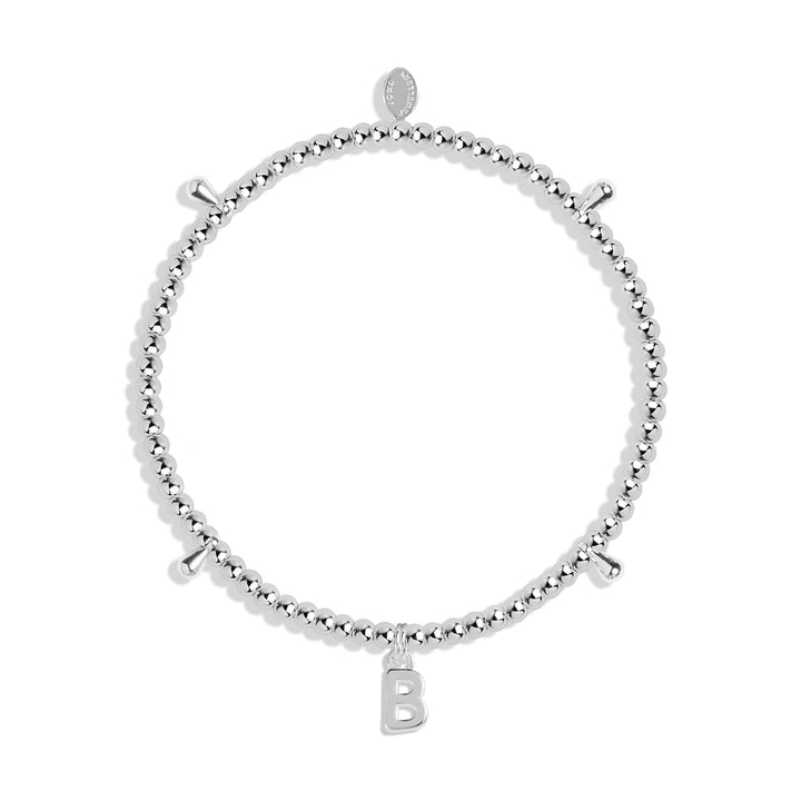 Alphabet A Little B Silver Plated Bracelet 7743Joma Jewellery7743