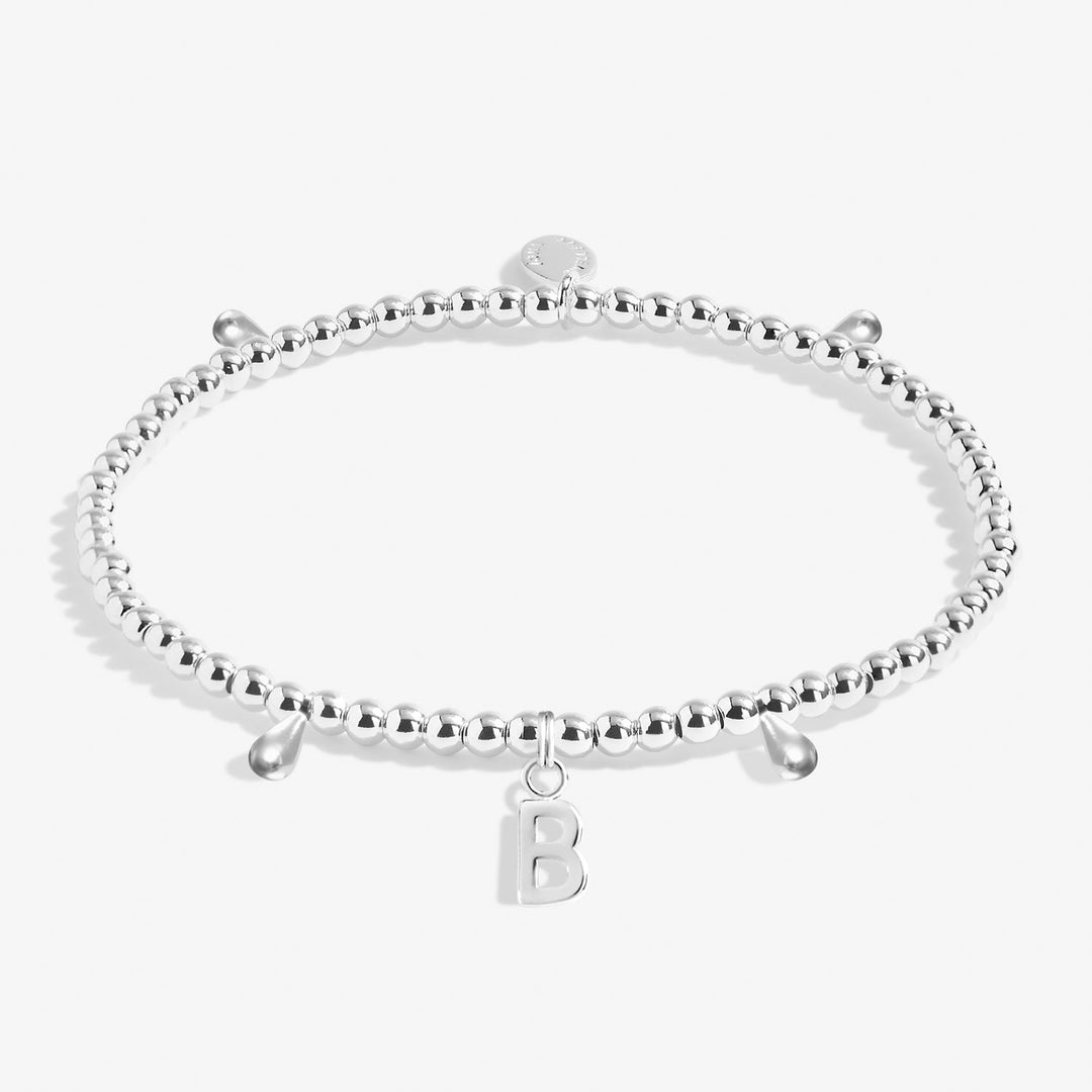 Alphabet A Little B Silver Plated Bracelet 7743Joma Jewellery7743