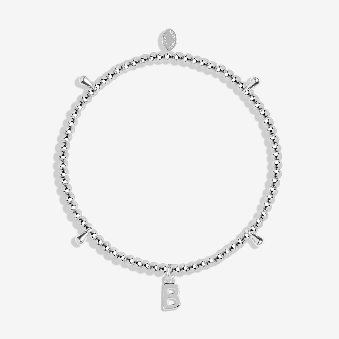 Alphabet A Little B Silver Plated Bracelet 7743Joma Jewellery7743