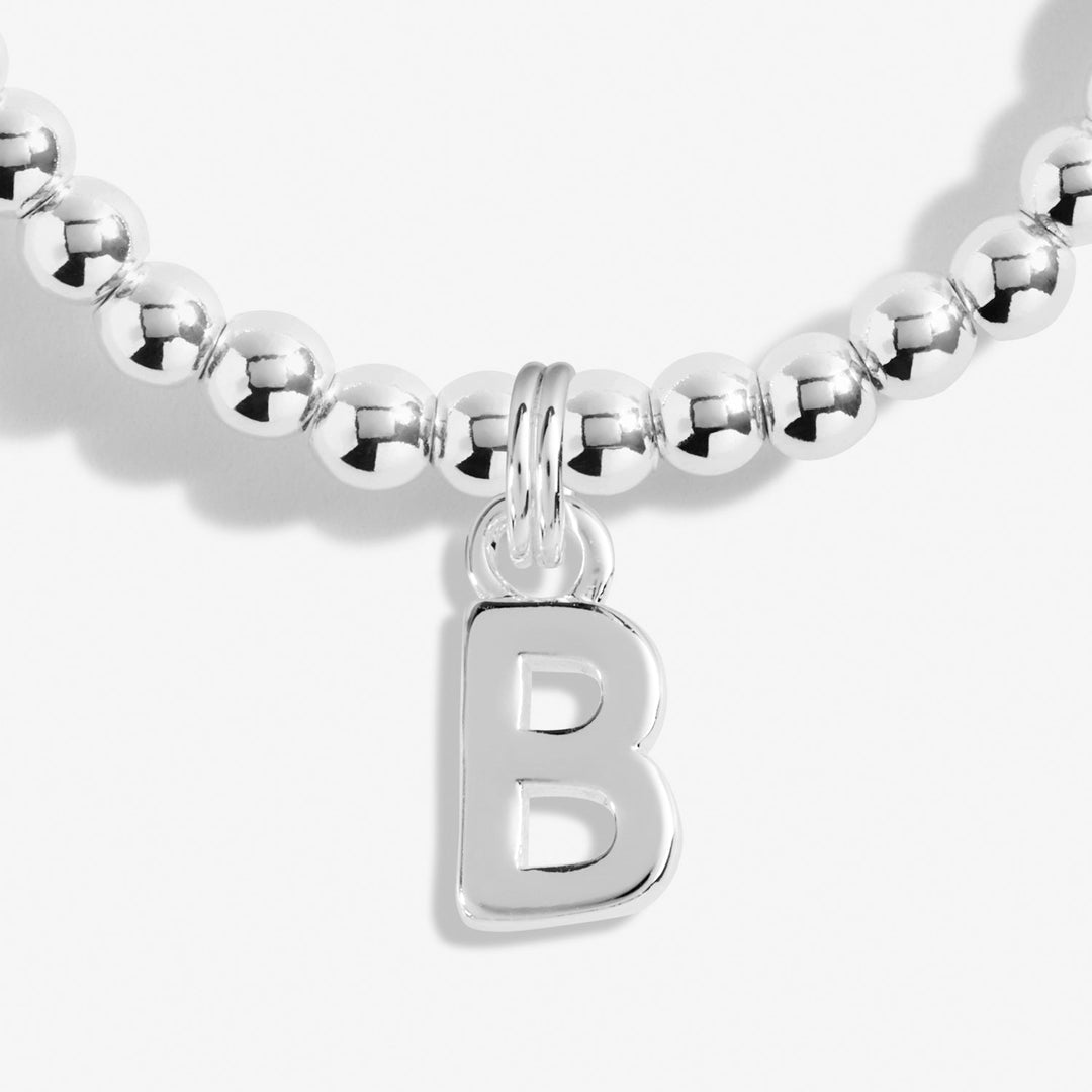 Alphabet A Little B Silver Plated Bracelet 7743Joma Jewellery7743