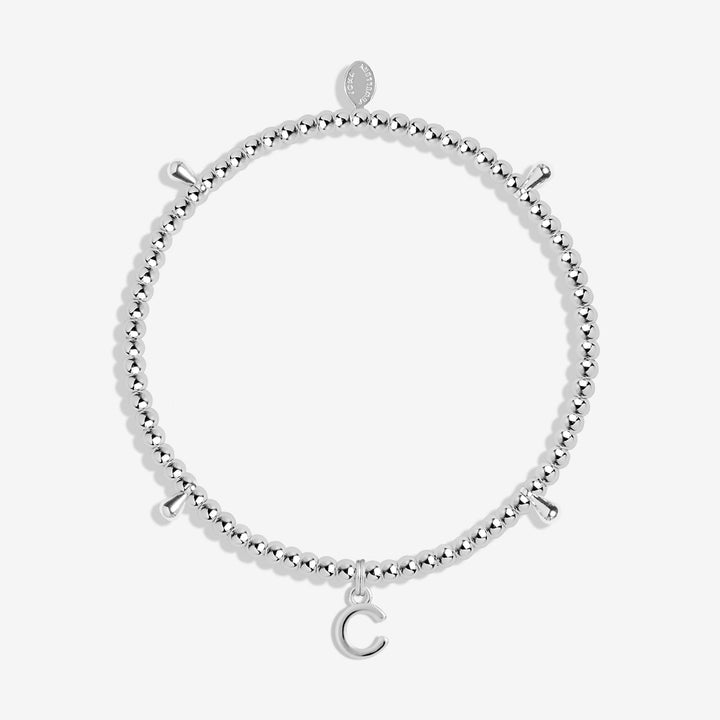 Alphabet A Little C Silver Plated Bracelet 7744Joma Jewellery7744