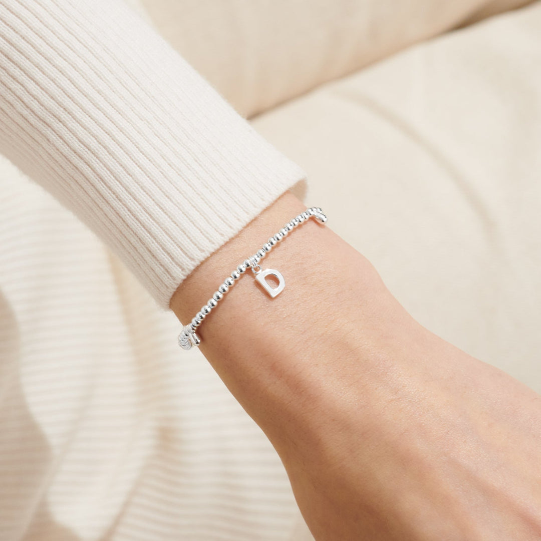 Alphabet A Little D Silver Plated Bracelet 7745Joma Jewellery7745