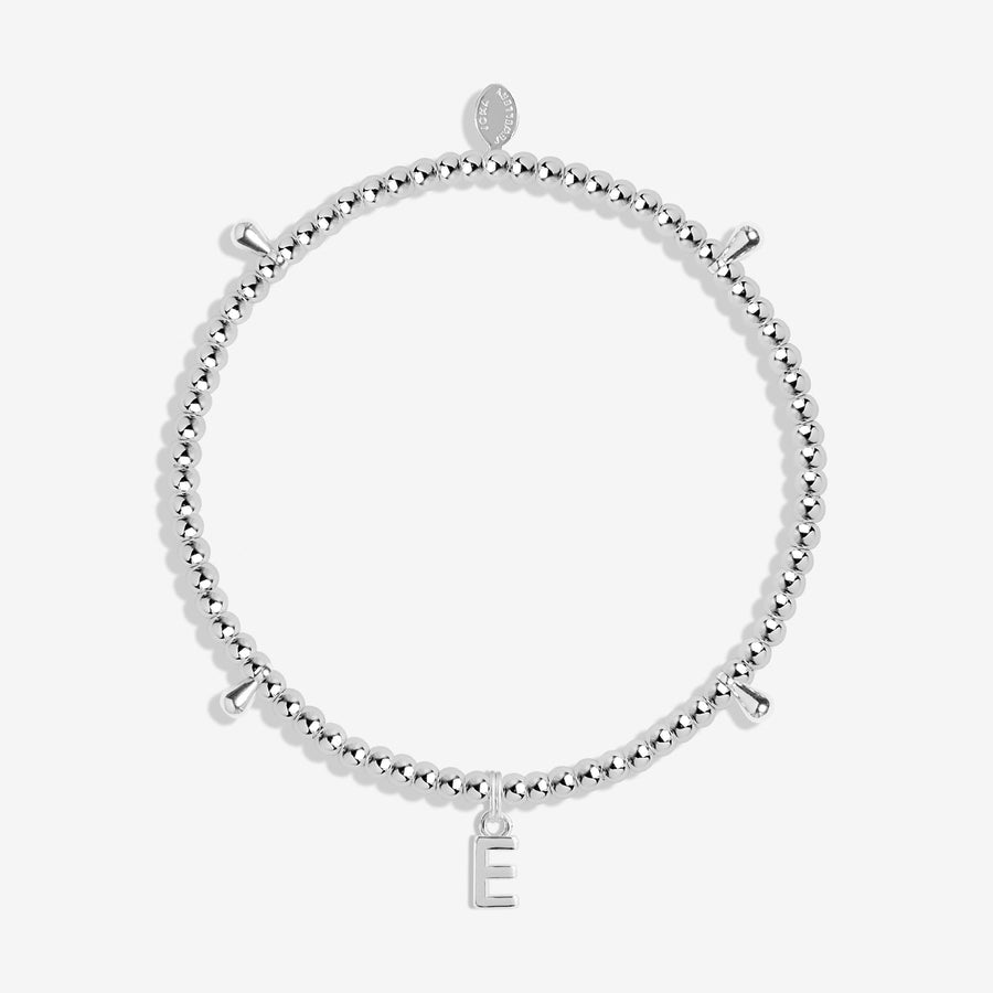 Alphabet A Little E Silver Plated Bracelet 7746Joma Jewellery7746