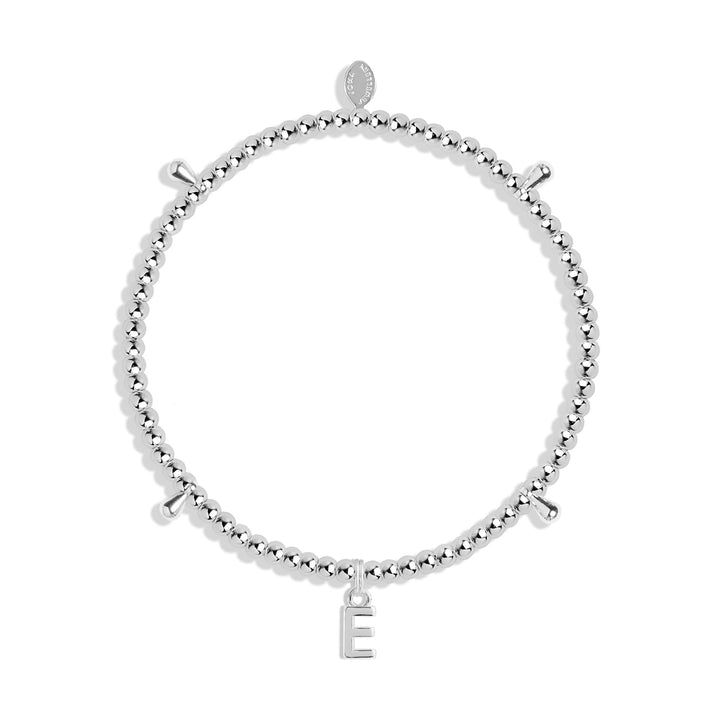 Alphabet A Little E Silver Plated Bracelet 7746Joma Jewellery7746