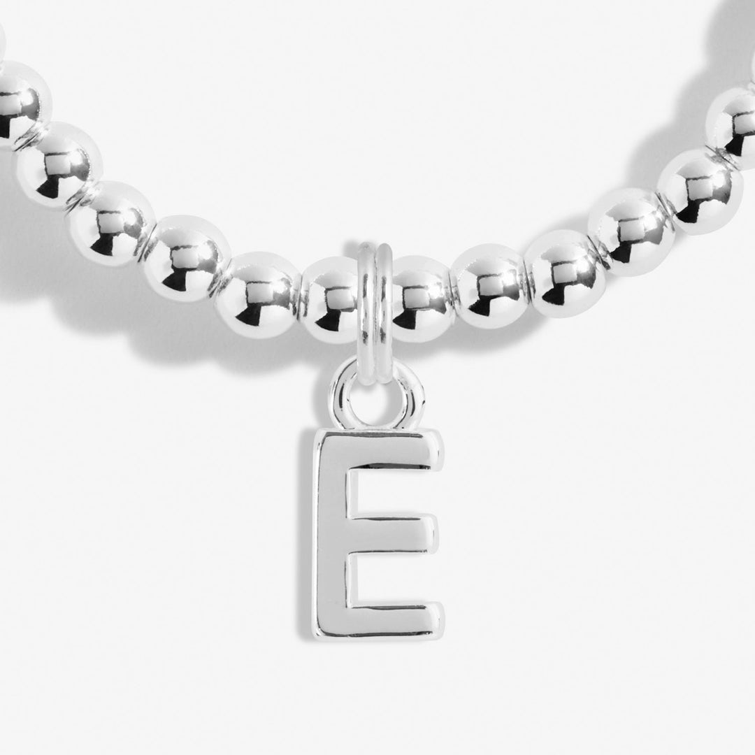 Alphabet A Little E Silver Plated Bracelet 7746Joma Jewellery7746