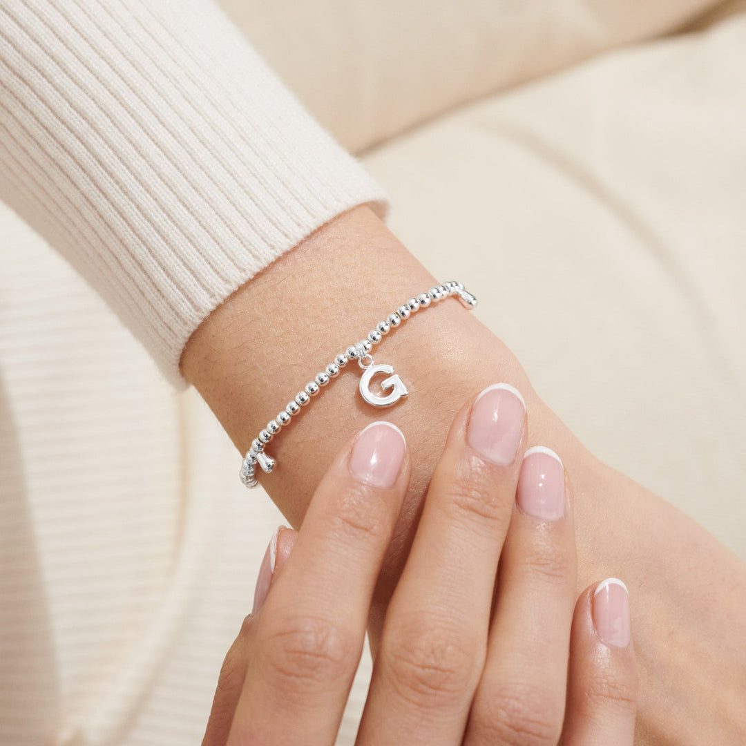 Alphabet A Little G Silver Plated Bracelet 7748Joma Jewellery7748