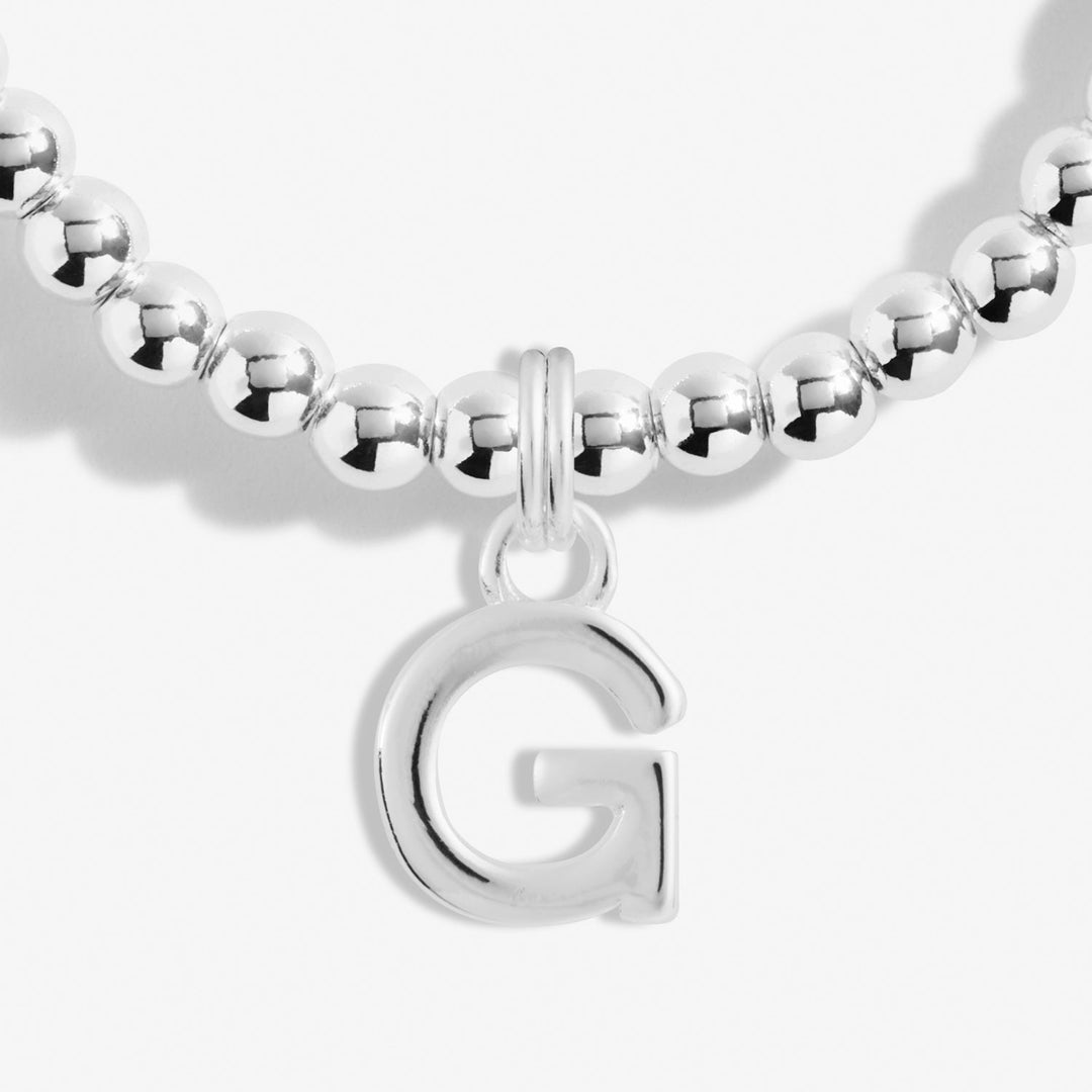 Alphabet A Little G Silver Plated Bracelet 7748Joma Jewellery7748