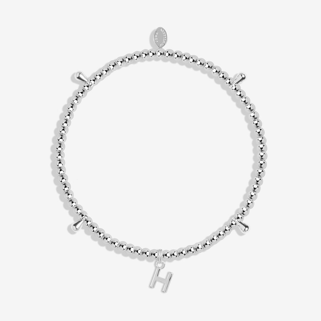 Alphabet A Little H Silver Plated Bracelet 7749Joma Jewellery7749