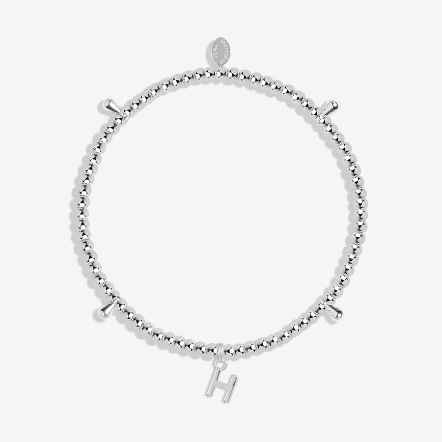 Alphabet A Little H Silver Plated Bracelet 7749Joma Jewellery7749