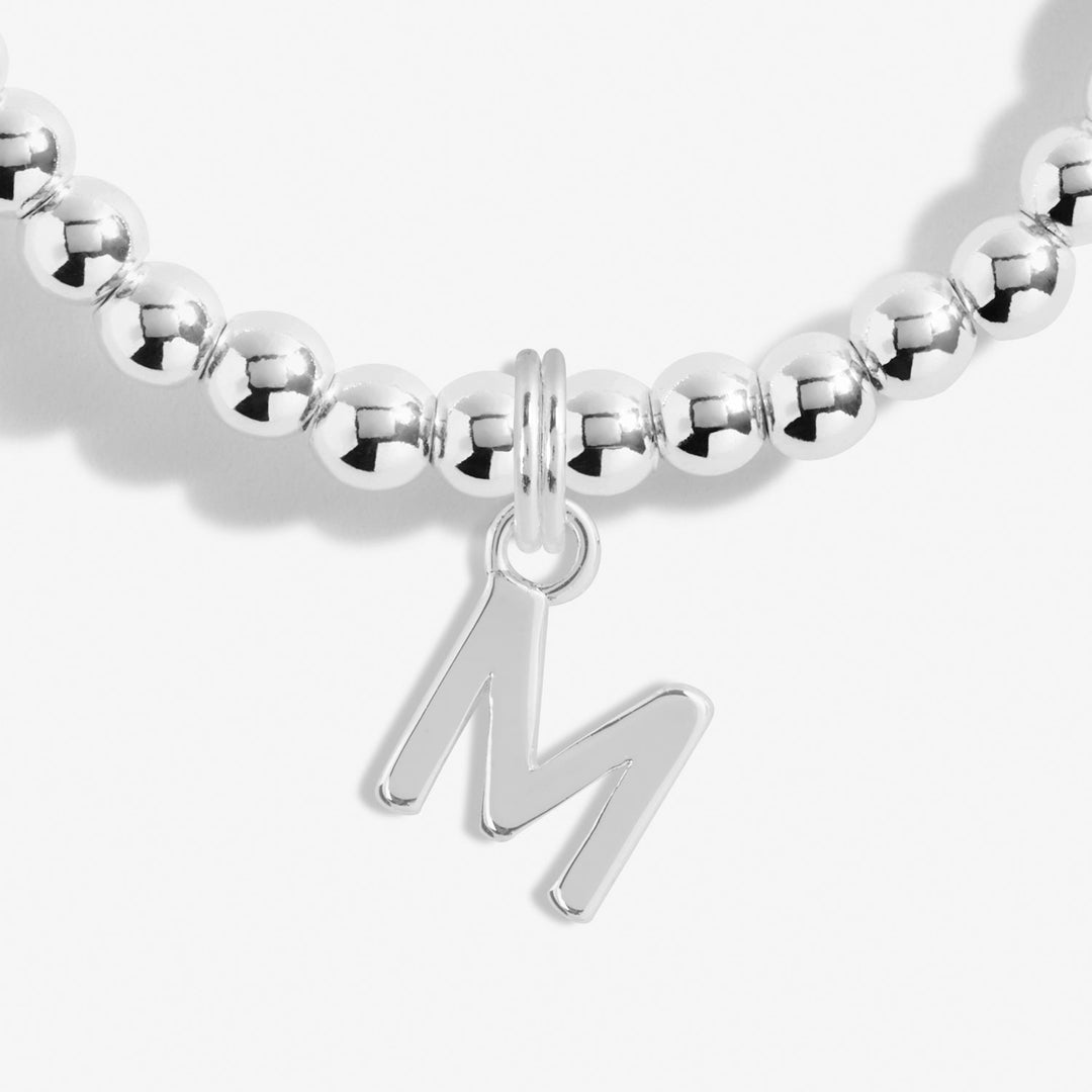 Alphabet A Little M Silver Plated Bracelet 7754Joma Jewellery7754