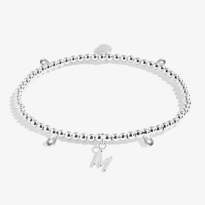 Alphabet A Little M Silver Plated Bracelet 7754Joma Jewellery7754