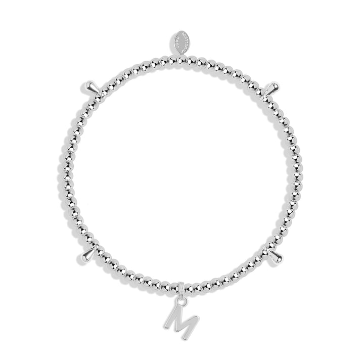 Alphabet A Little M Silver Plated Bracelet 7754Joma Jewellery7754