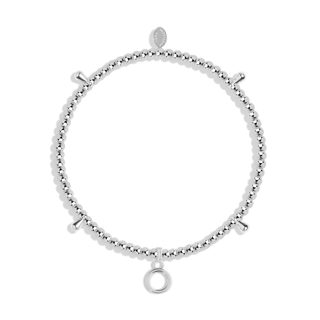 Alphabet A Little O Silver Plated Bracelet 7756Joma Jewellery7756