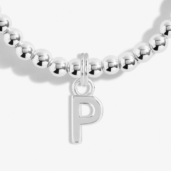 Alphabet A Little P Silver Plated Bracelet 7757Joma Jewellery7757