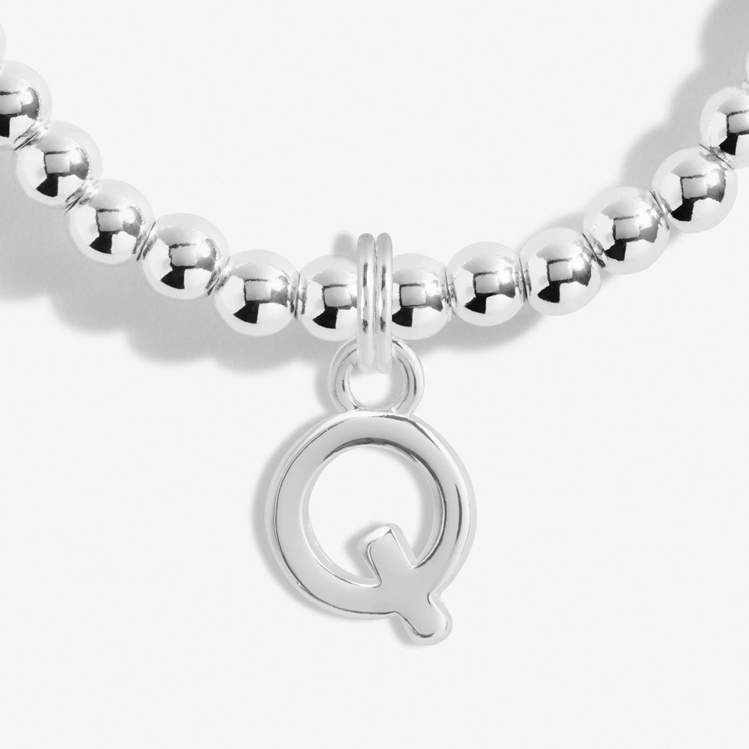 Alphabet A Little Q Silver Plated Bracelet 7758Joma Jewellery7758