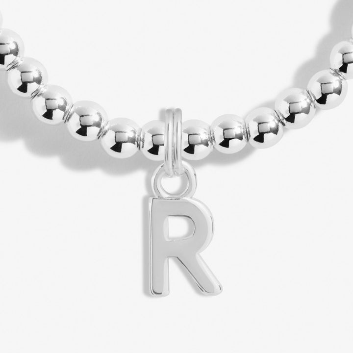 Alphabet A Little R Silver Plated Bracelet 7759Joma Jewellery7759