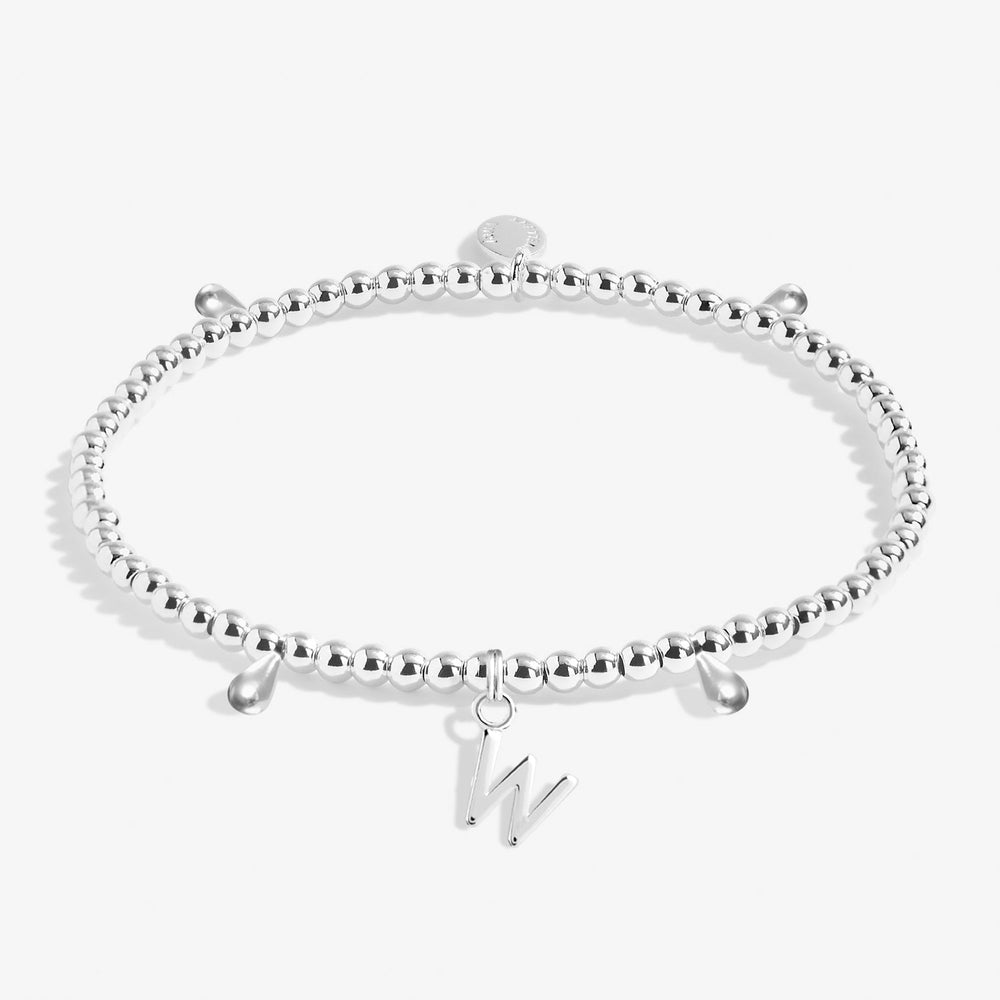 Alphabet A Little W Silver Plated Bracelet 7764Joma Jewellery7764