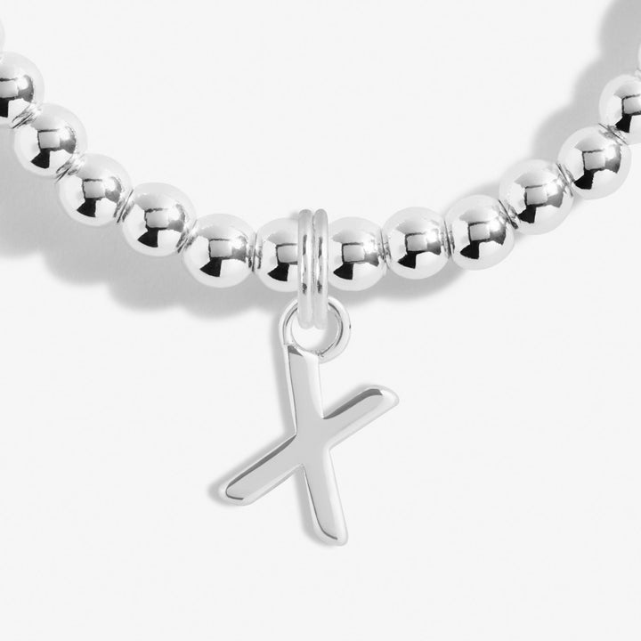 Alphabet A Little X Silver Plated Bracelet 7765Joma Jewellery7765