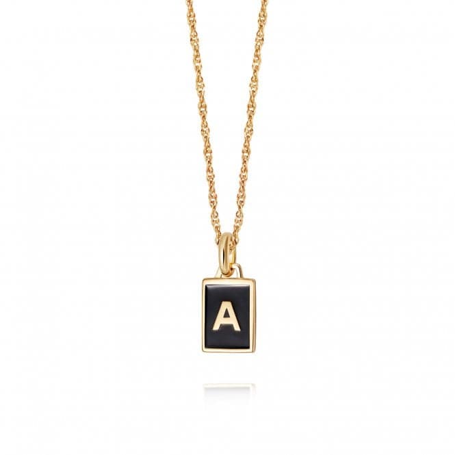 Alphabet Initial 18ct Gold Plated A Necklace BETA_GPDaisyBETA_GP