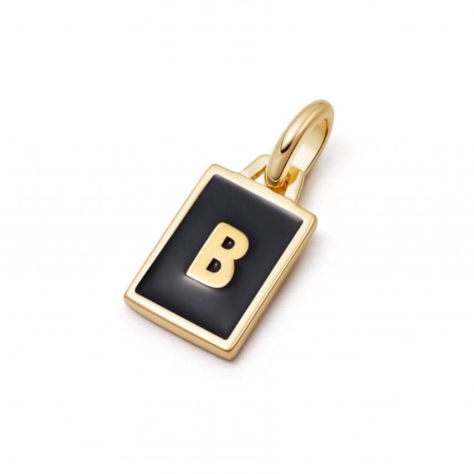 Alphabet Initial 18ct Gold Plated B Charm P#B_GPDaisyP#B_GP
