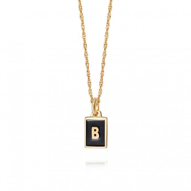 Alphabet Initial 18ct Gold Plated B Necklace BETB_GPDaisyBETB_GP