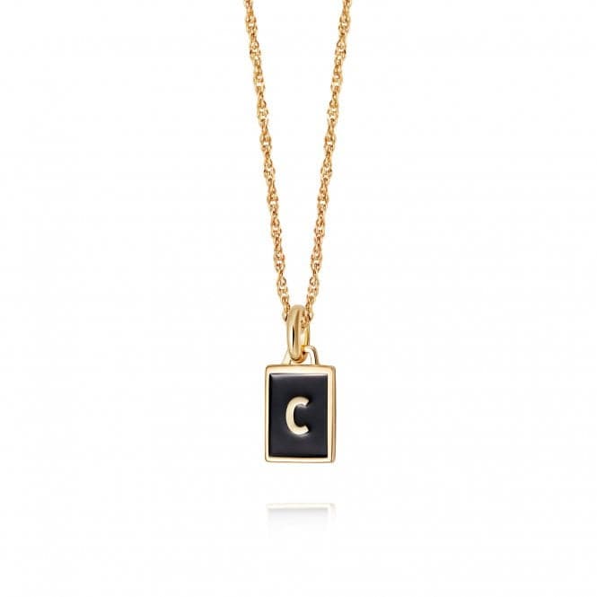 Alphabet Initial 18ct Gold Plated C Necklace BETC_GPDaisyBETC_GP