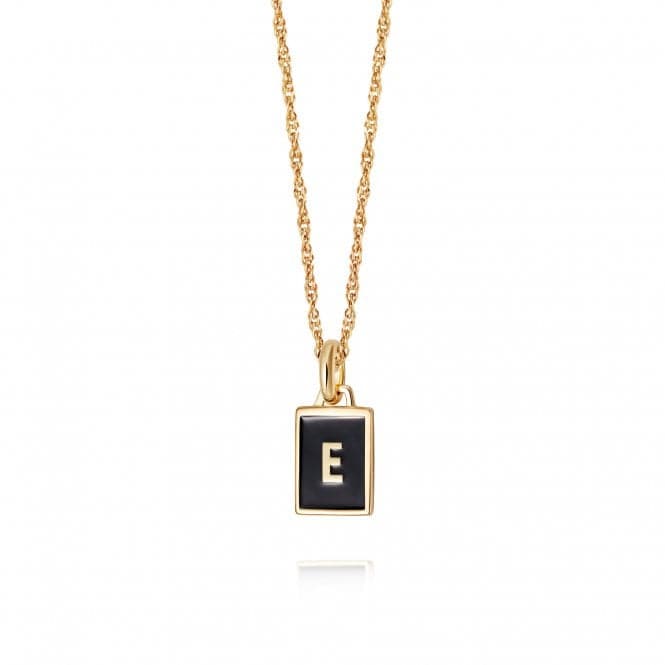 Alphabet Initial 18ct Gold Plated E Necklace BETE_GPDaisyBETE_GP