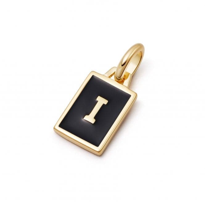 Alphabet Initial 18ct Gold Plated I Charm P#I_GPDaisyP#I_GP