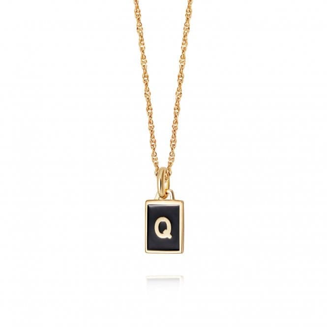 Alphabet Initial 18ct Gold Plated Q Necklace BETQ_GPDaisyBETQ_GP