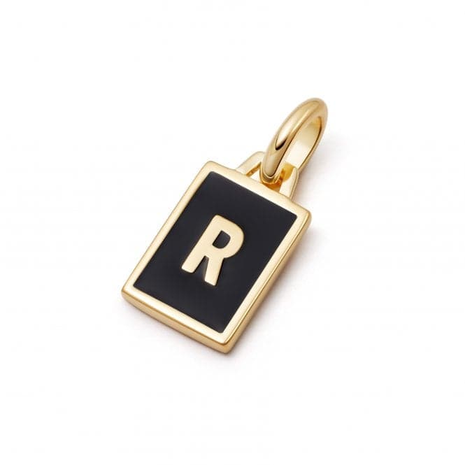 Alphabet Initial 18ct Gold Plated R Charm P#R_GPDaisyP#R_GP