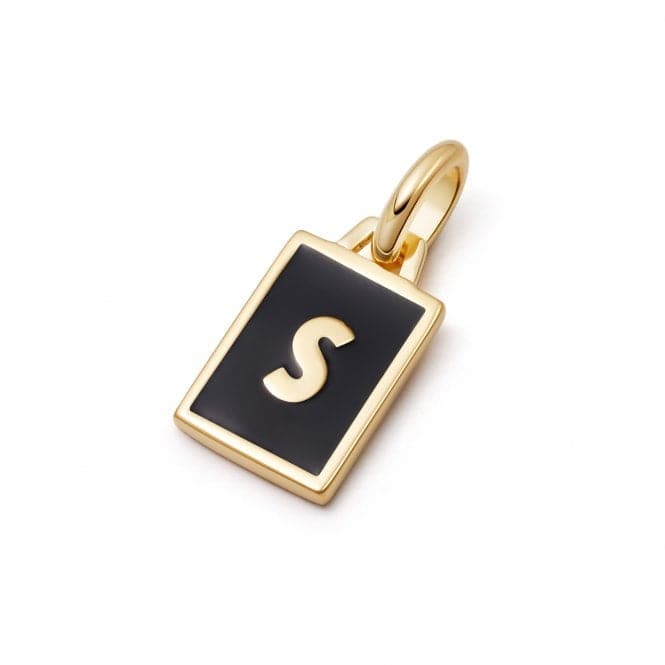 Alphabet Initial 18ct Gold Plated S Charm P#S_GPDaisyP#S_GP