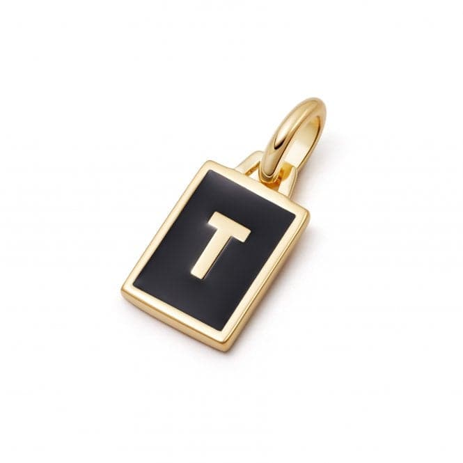 Alphabet Initial 18ct Gold Plated T Charm P#T_GPDaisyP#T_GP