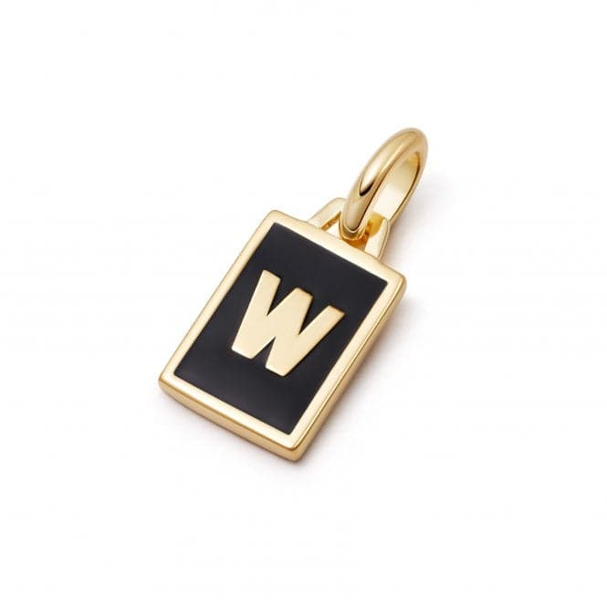 Alphabet Initial 18ct Gold Plated W Charm P#W_GPDaisyP#W_GP