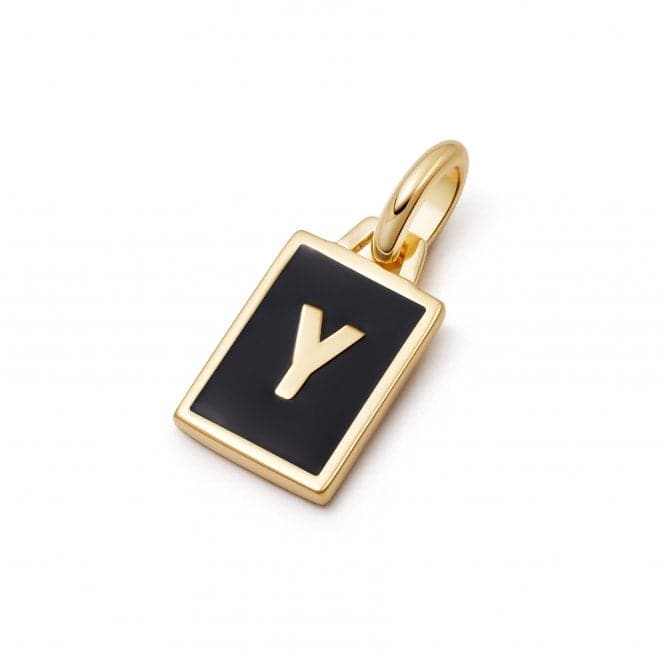 Alphabet Initial 18ct Gold Plated Y Charm P#Y_GPDaisyP#Y_GP