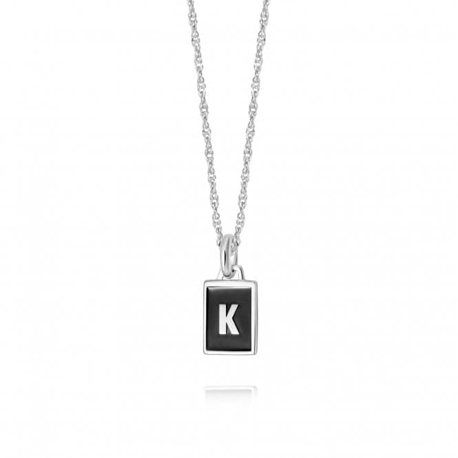 Alphabet Initial Recycled Sterling Silver K Necklace BETK_SLVDaisyBETK_SLV