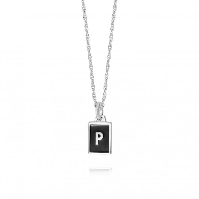 Alphabet Initial Recycled Sterling Silver P Necklace BETP_SLVDaisyBETP_SLV