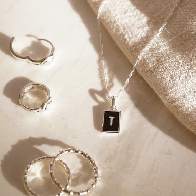 Alphabet Initial Recycled Sterling Silver T Necklace BETT_SLVDaisyBETT_SLV