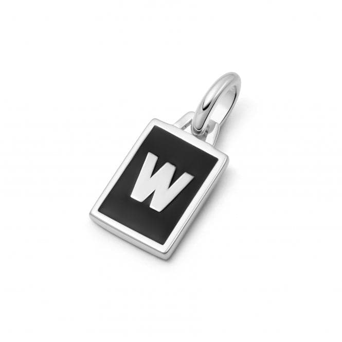 Alphabet Initial Recycled Sterling Silver W Charm P#W_SLVDaisyP#W_SLV