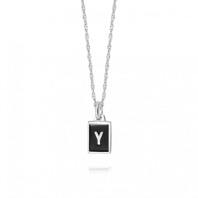 Alphabet Initial Recycled Sterling Silver Y Necklace BETY_SLVDaisyBETY_SLV
