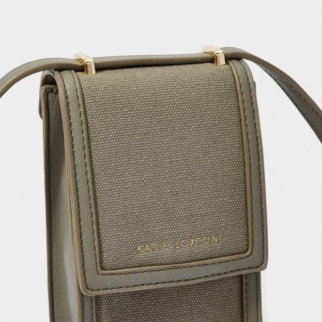 Amalfi Canvas Cell Bag in Khaki KLB2756Katie LoxtonKLB2756